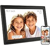 Digital Picture Frame 10.1 WiFi Photo Auto Rotate Touch Screen Easy to use | HD Digital Photo Frame Electronic smart Wall Mountable,send photo and videos,Wedding,Birthday Gift for Women Mom mother