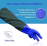 hewewor Long Pond Gloves 26.78" Arm PVC Heavy Duty Waterproof Gloves view 3