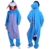 DCOFXGM Adult Animal Onesie Pajamas,Halloween Costumes Cosplay Sleepwear for Women Man Teens
