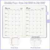 Thboxes Academic Diary 2026-2027 A5 Day A Day Purple Leather PU 8.3x5.5 view 3