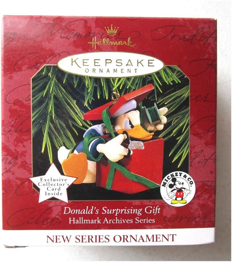 HallmarkQXD4025 Donalds Surprising Gift Archives 1st 1997 Keepsake Ornament
