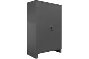 Durham Extra Heavy Duty Welded 12 Gauge Steel Lockable Storage Cabinet, HDC-244878-4S95, 1200 lbs Shelf Capacity, 24" Length x 48" Width x 78" Height, 4 Shelves