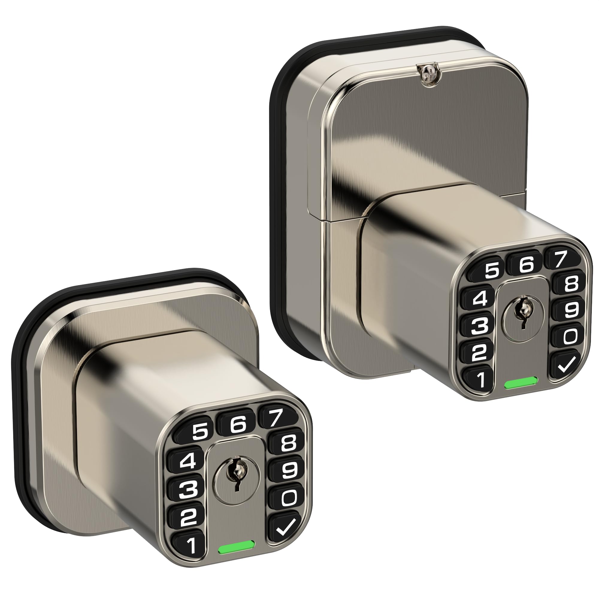 Photo 1 of Richelock IU52 Double-Sided Keypad Door Lock, All-Weather, Fully Waterproof Keyless Entry with Dual-Sided Programmable Codes, Same Key Both Sides for Outdoor, Indoor, Gate & Fence