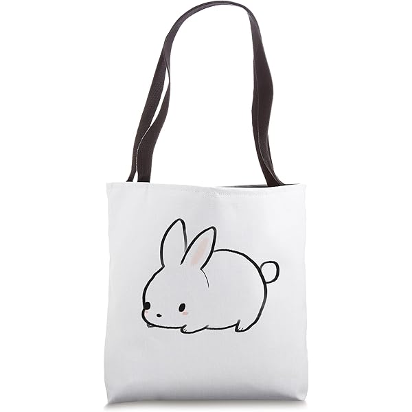 Amazon.com: Cute Simple Bunny Rabbit Face Tote Bag : Clothing