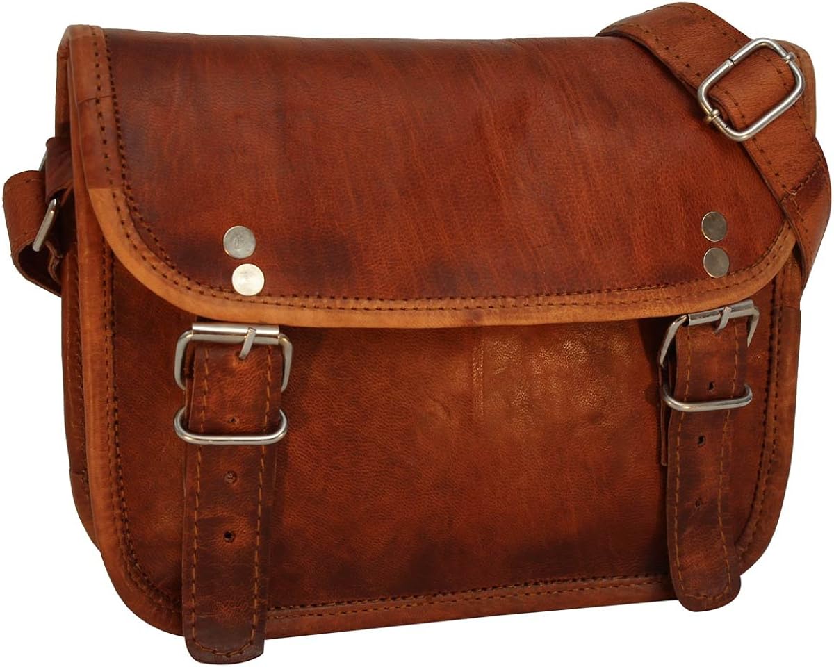 Gusti Leder nature"Jane 7.9" Genuine Leather Handbag Vintage Satchel Style Shoulder Cross Body