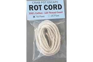 10' Crab Pot Escape Rot Cord - 100% Cotton - 120 Thread