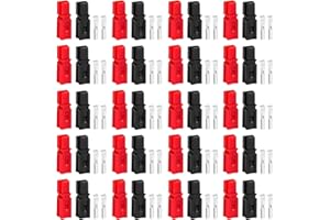 ANCHImsr 80 PCS (20 Pair) Powerpole Connectors, 30 Amp,Battery Connector Modular Power Connector Quick Disconnect,AWG12-14,Quick Disconnect Modular Terminals Connectors