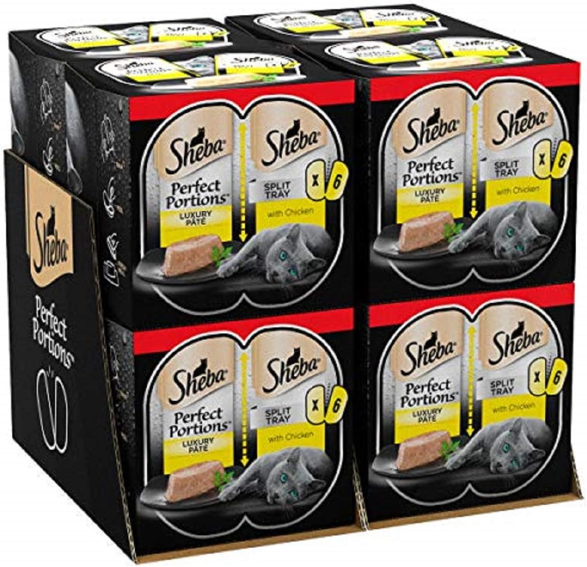 SHEBA Perfect Portions with Chicken in Loaf Wet Cat Food Mini Trays