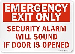 SmartSign-S-1506-EU "Emergency Exit Only - Security