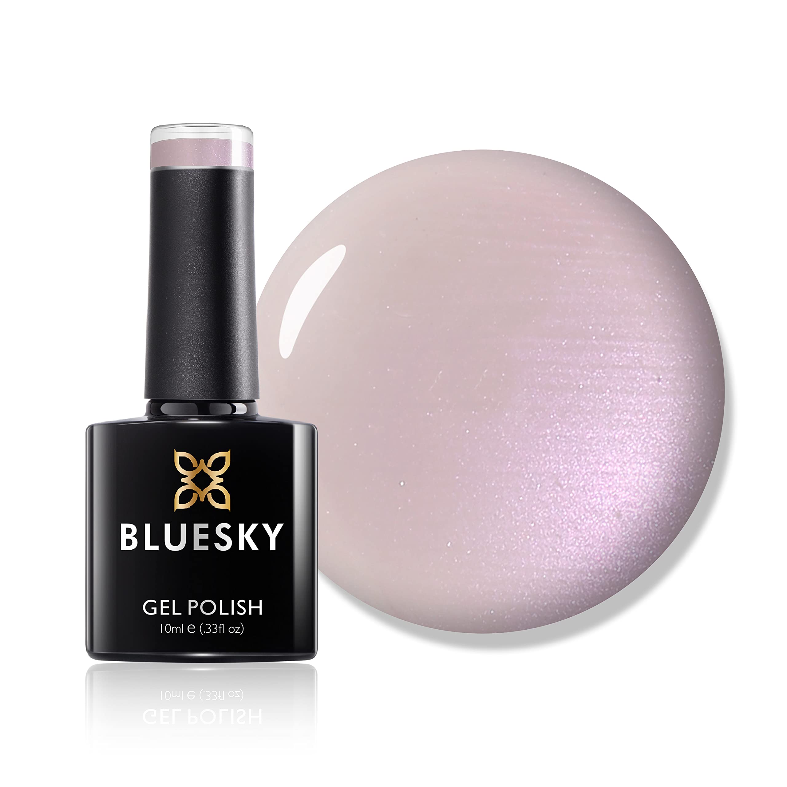 Bluesky Gel Nail Polish, Negligee 80502, Light Pink, French, Long Lasting, Chip Resistant, 10 ml (Requires Drying Under UV LED Lamp)