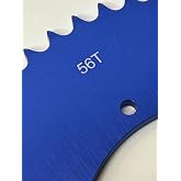 Split Aluminum Sprocket for 420 or 40 Chain. Blue (56 Tooth)