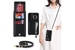 Jaorty for Samsung Galaxy S23 Plus 5G /S23+ Phone Case for Women with Card Holder,S23 Plus Case Wallet Crossbody Lanyard with