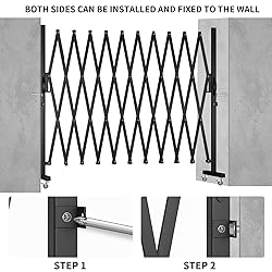 Expandable Barricade Gate,129” Safety Metal