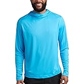 Spyder Mens Sun Hoodie - Quick Dry Lightweight UPF 50+ UV Protection Long Sleeve Rash Guard Swim Shirts for Men