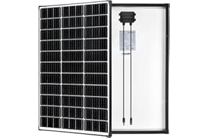 M MEGSUN MEGSUN 100 Watt Monocrystalline Solar Panels are Designed to Provide 12 Volt, 22.8% High-Efficiency Power to Various Off-Grid Applications, Such as RV Boats, Batteries, Home Roofs, Campers, and More