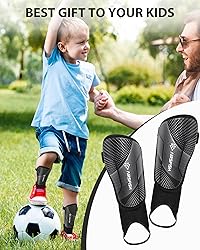 Upgraded Soccer Shin Guards for Kids Youth, CE