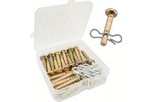 Qloby 20 Pack Upgraded Shear Pins and Cotter Pins for Snowblower, 738-04124A and 714-04040 Replacement Shear Pin Kits Compatible with MTD Craftsman Cub Cad Troy Bilt SnowBlowers