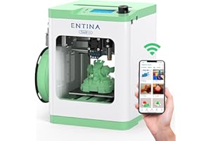 Entina Tina2S 3D Printer with WiFi Cloud Printing, Huge Library, Fully Assembled, Mini 3D Printers for Beginners and Kids with Auto Leveling, High Precision Kids 3D Printer for Home, School and Office