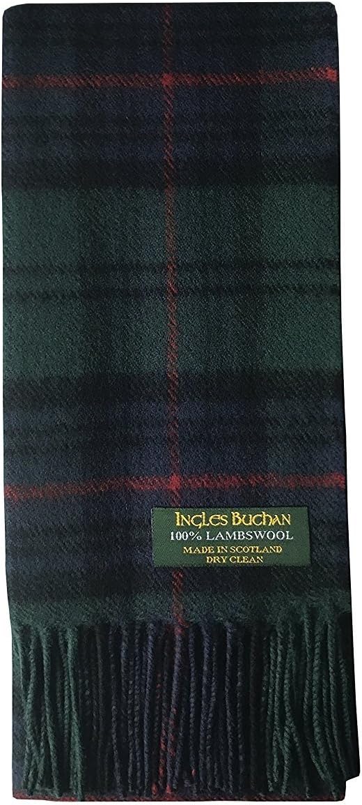 Pure Lambswool Clan Tartan Scarf Made In Scotland (Armstrong)