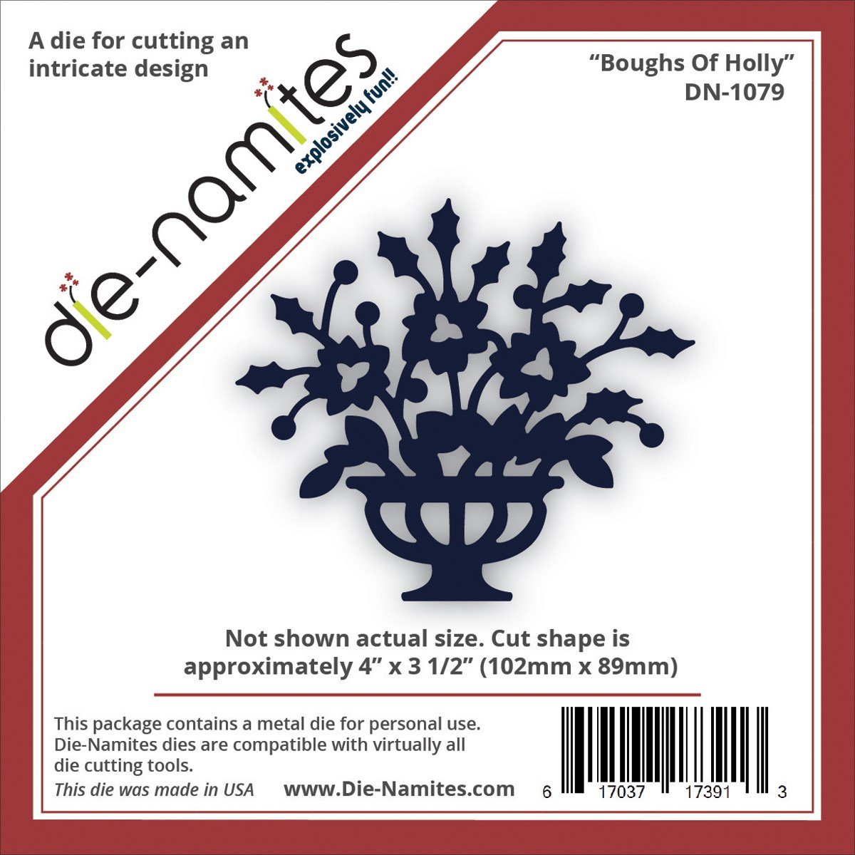 die-namites Boughs of Holly Cutting Die,