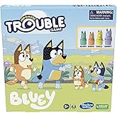 Trouble: Bluey Edition Board Game, Fun Game for Kids Ages 5 and Up, Game for 2-4 Players, Race Bluey, Bingo, Bandit, or Chill