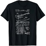 Classic Vintage Patent Print 1966 Rock Guitar Gift T-Shirt