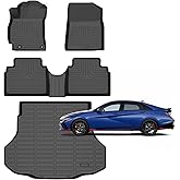 for Hyundai Elantra & Elantra N Floor Mats 2026 2025 2024 2023 2022 2021(Not for Hybrid),Car Mats for Hyundai Elantra All Weather Floor Mats Cargo Floor Liner Accessories 2021-2025