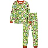 PATPAT Kids 2 Pieces Pajama Sets with Bamboo Viscose,Snug Fit Pjs for Girls,All-Season Comfort Sleepwear, Ages 2-12 Years