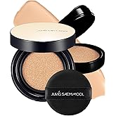 JUNG SAEM MOOL Essential Skin Nuder Longwear Cushion 0.98 Fl Oz, Refill Included, 24H Lasting Cushion Foundation with High Coverage, Semi-Matte Natural Finish, Korean Foundation Makeup (Light)