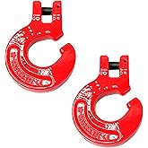 (Pack of 2) 3/8" G80 Logging Chain Choker Hook with 3.15 Tons or 6900Lbs Working Load Limit