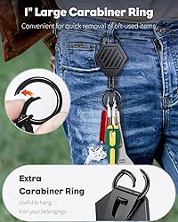 Uniclife Heavy Duty Retractable Keychain with