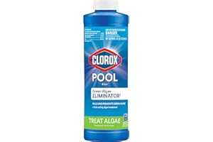 CLOROX POOL & SPA Clorox® Pool&Spa™ Swimming Pool Algaecide, Prevents and Treats Pool Algae, Non-Foaming, 1 Quart (Pack of 1)