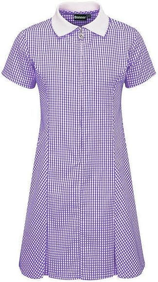 purple gingham summer dress