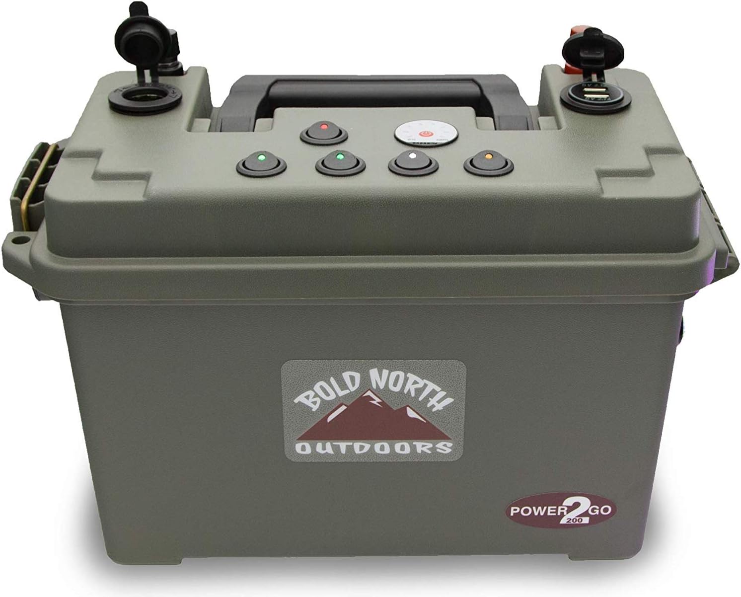 Power2Go 200 Portable Generator Power Station | Bundle Includes Portable Solar Power Station, Lithium LifePO4 Battery & Charger | Great for Tailgate, Ice Fishing, Camping, Emergencies