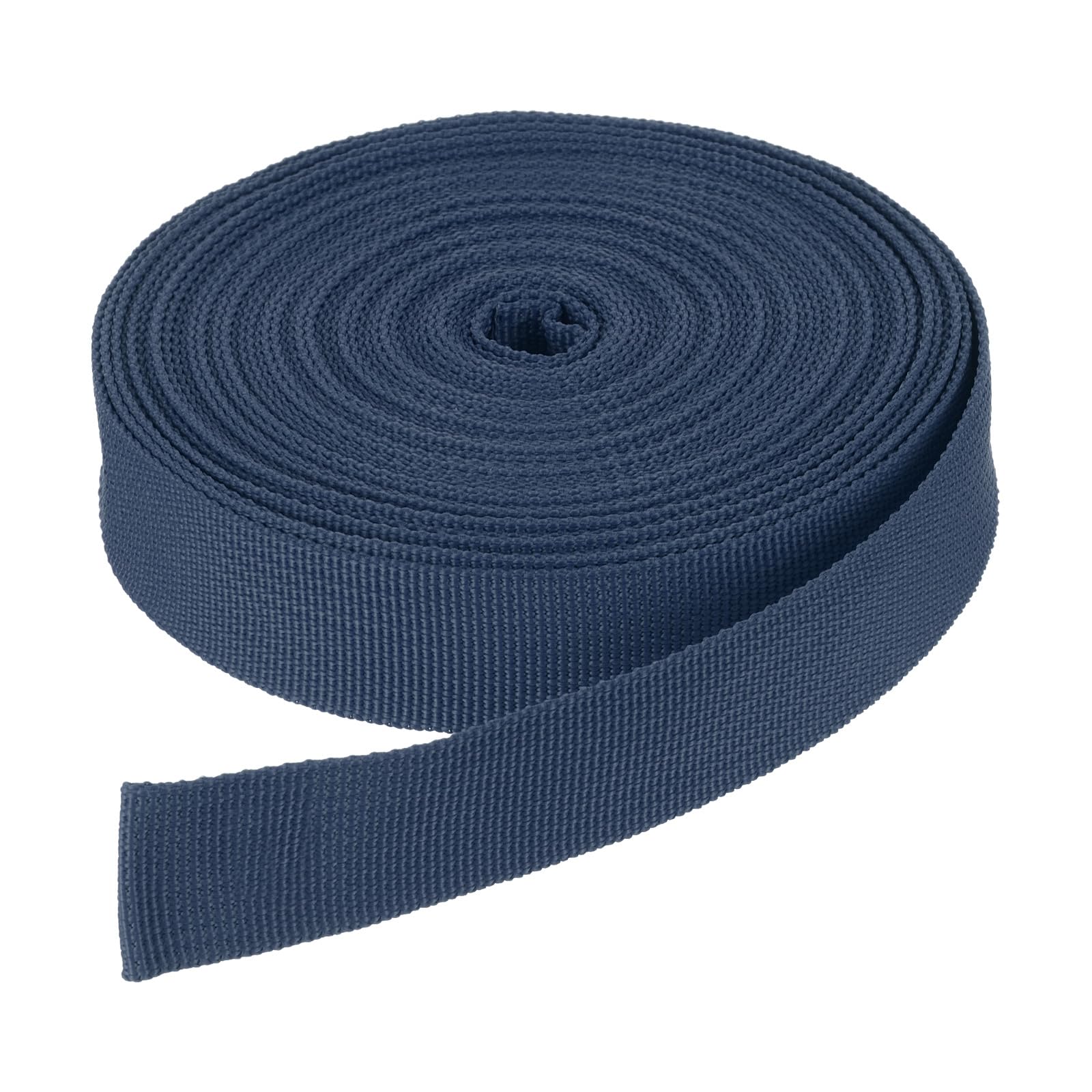 DMiotech 10 Yard x 1 Inch Width Nylon Webbing Strap Poly Flat Webbing Strapping for DIY Craft Backpack Strapping, Sewing, Outdoor Gear Repair, Navy Blue