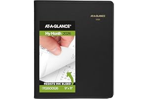AT-A-GLANCE 2026 Planner, Monthly, 15-Month, 9" x 11", Large, Black (702600526)