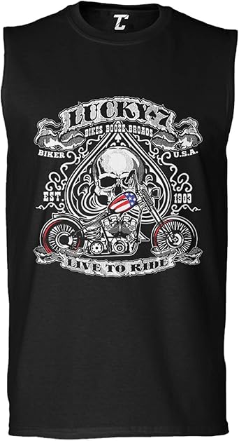sleeveless biker shirt