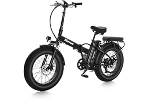 NARRAK Fat Tire Folding Electric Bike, 48V & 624Wh Lithium Removable Battery, Peak 1100W Brushless Motor, Max Speed 28Mph, M5 Large LCD Display, Suspension, Step-Over/Thru Frame
