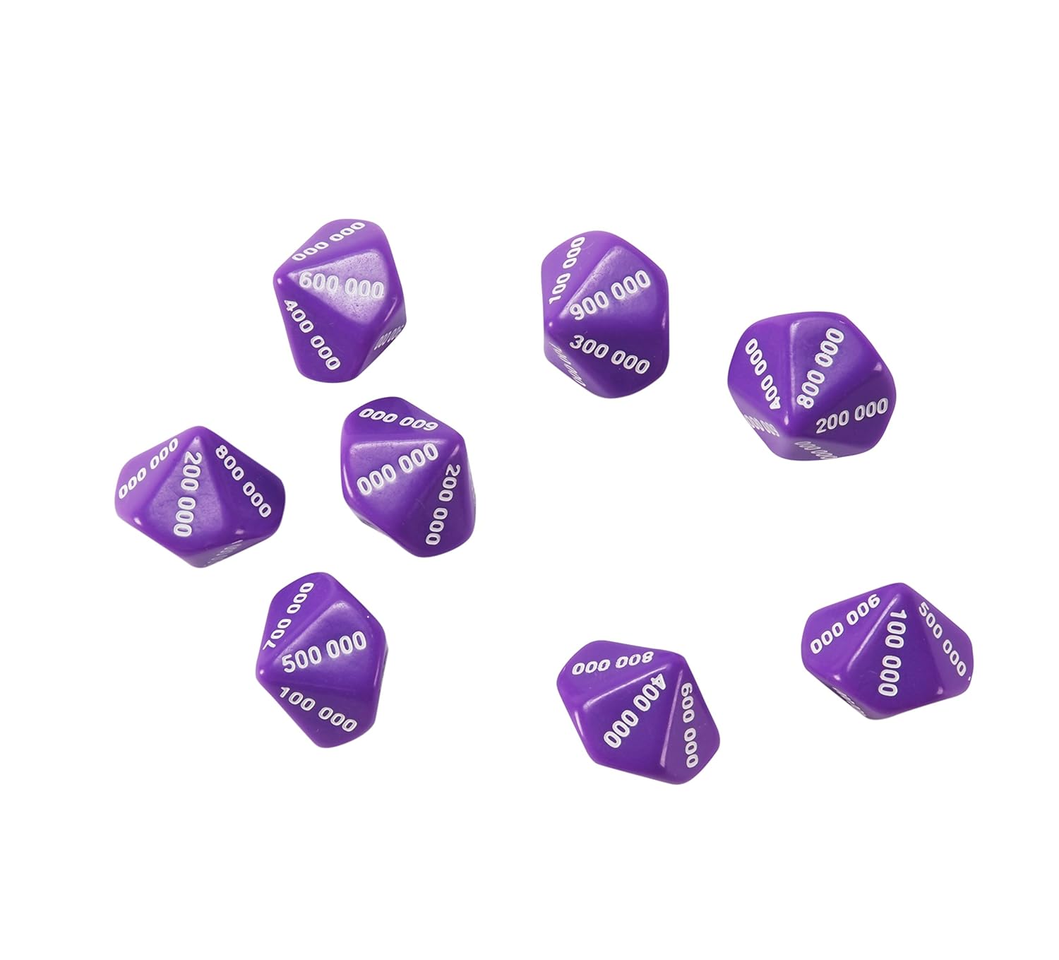 Dice value. Dice value
