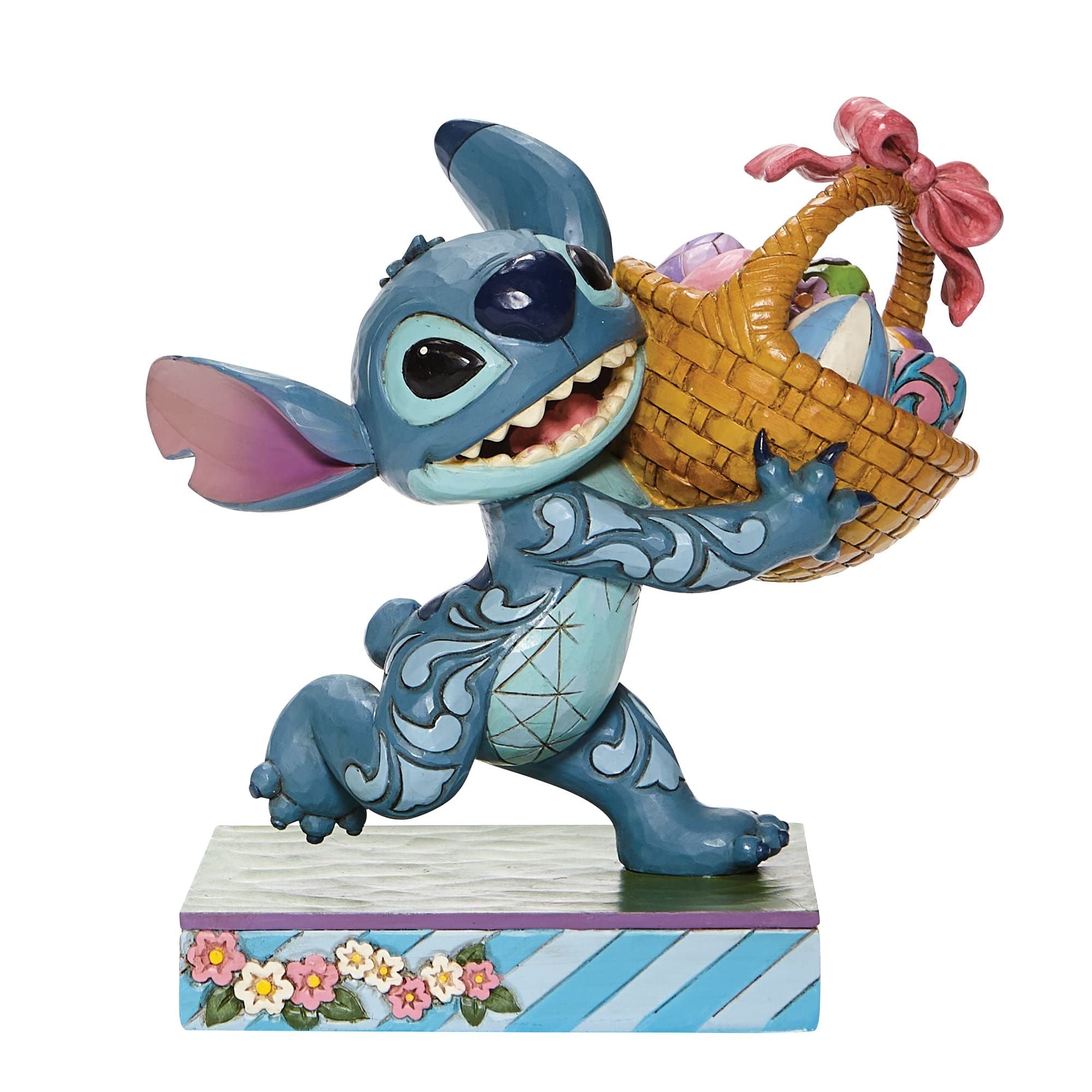 Enesco Disney Traditions Lilo and Stitch 'Bizarre Bunny' Figurine,Blue,Height 14.5 cm, Width 9.5 cm, Depth 14 cm