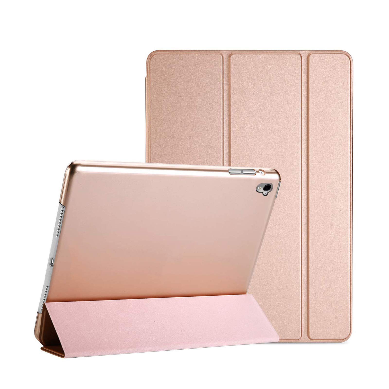 Smart Case For Apple iPad 9th Generation 10.2 (2021) Model A2603 and A2604 Magnetic Stand Cover (Rose Gold)