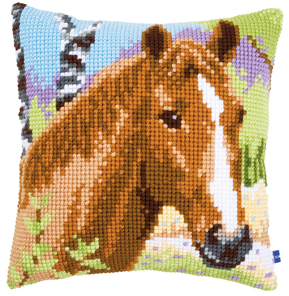 Cross Stitch Cushion Kit: Brown Mare