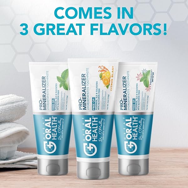 NANO HYDROXYAPATITE TOOTHPASTE FLUORIDE-FREE, PRO MINERALIZER TOOTHPASTE: DENTIST FORMULATED REMINERALIZING ANTI CAVITY XYLITOL TOOTHPASTE, ENAMEL SUPPORT SENSITIVE TEETH TOOTHPASTE – PEPPERMINT WOW