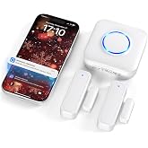 Door Chime, Smart WiFi Door Sensor Chime Window Sensor Alarm | Free Phone App Notifications For Business/Kids Safety/Home Security, 500 FT Range, 32 Ringtones, 5 Adjustable Volumes