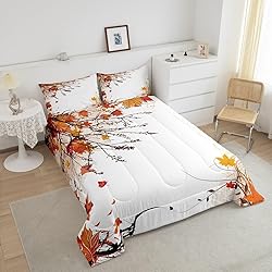 Erosebridal Fall Thanksgiving Bedding Full, Red