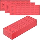 Kosiz 504 Sheets 25 Bid Raffle Ticket with