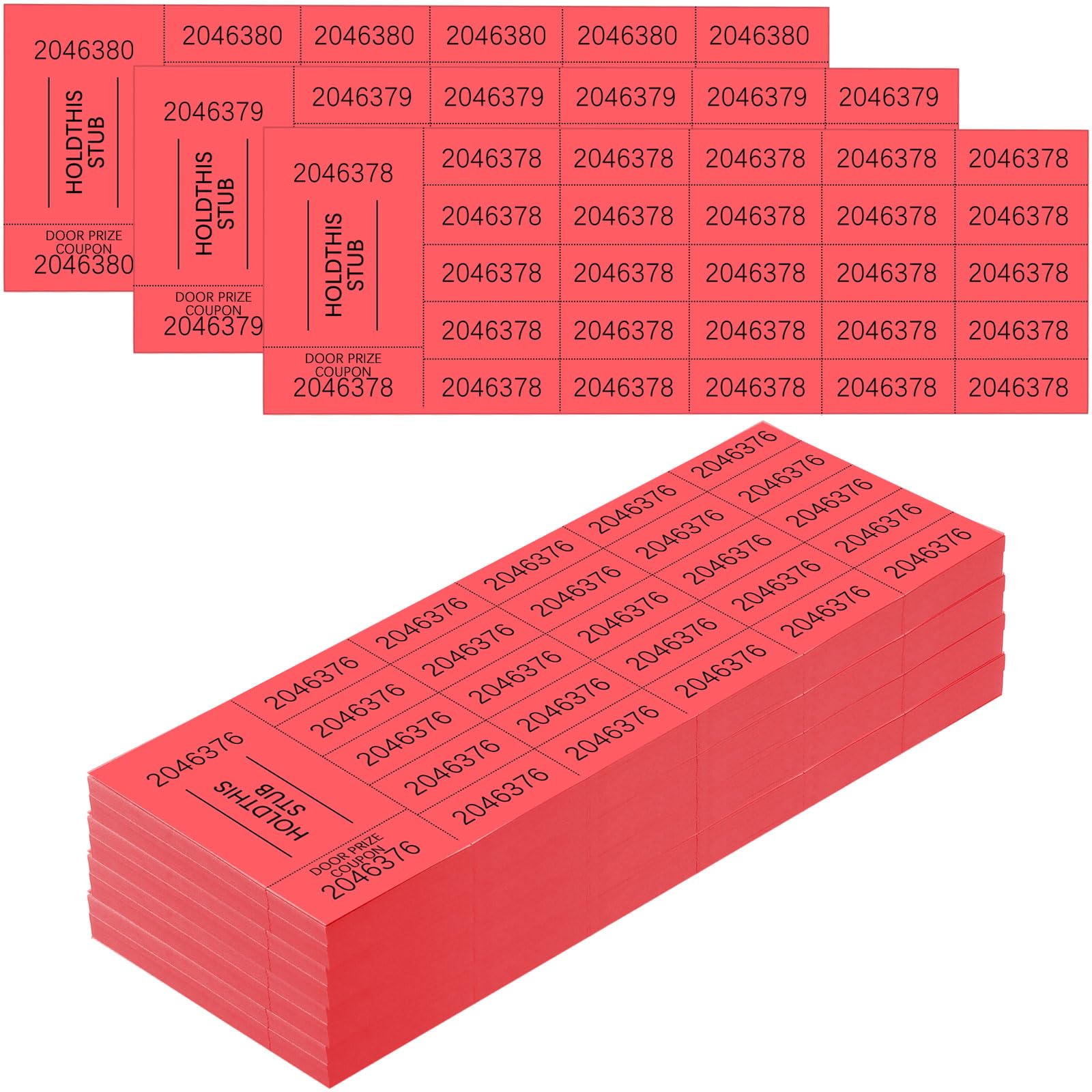 Kosiz 504 Sheets 25 Bid Raffle Ticket with
