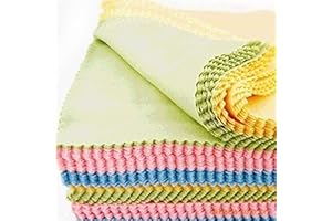 LGXEnzhuo 100pcs Microfiber Glasses Cleaning Cloth Fiber Material for Wiping Glasses Camera Lens and Mobile Phone 5.1 * 5.1 inch