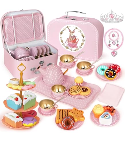 Amazon.com: Floss & Rock 43P6396 Enchanted Tin Tea Party Playset