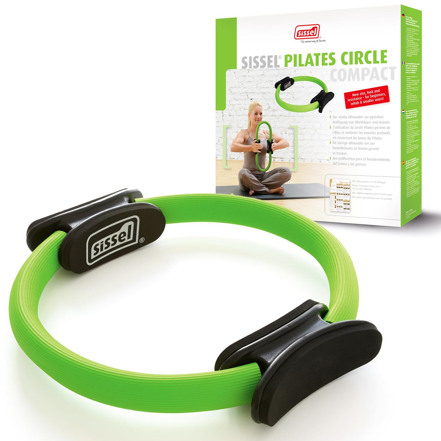 Sissel Pilates Circle Compact, Green, 33 cm